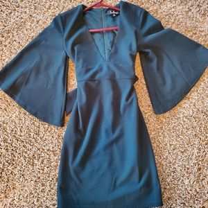 Lulus dress size xs dark green